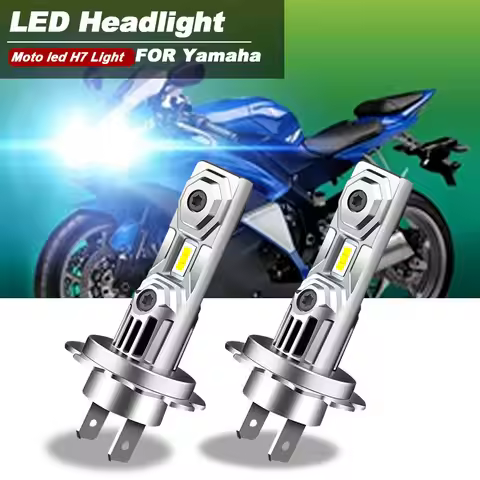 Motorcycle Headlight 12000LM H7 Bright White CSP LED Bulbs Headlight For Yamaha YZF-R6 2003-2015 YZF