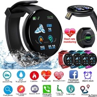 Orio - D18S Smart Watch Blood Pressure Heart Rate Monitor Men Fitness Tracker Round Smart Watch Android IOS Women Electron Clock Smart Bracelet For Men And Women【APP:Fithere】【AOXY】