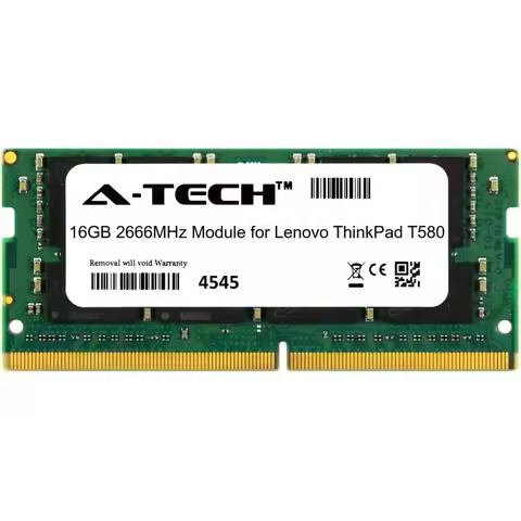 16Gb Ule or Lenovo ThinkPad T580 Laptop & Notebook Compatible Ddr4 2666Mhz Memory (As350782A25832X1)