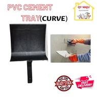 PVC CEMENT Tray Curve / Tray Cement / Dulang Simen/Tray Sudu / Cement Tray Square Black