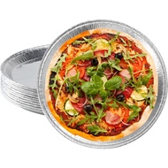 Pack of 12 -Disposable Round Foil Pizza Pans 12 Inch Focaccia Pan Large Serving Trays for Cookies, C