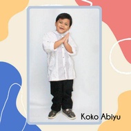 (READY STOCK)Baju KOKO ABIYU ATASAN dan seluar set/ Baju Kurta Anak Lelaki /Baju Muslim Kanak Kanak/