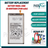 𝑷𝒉𝒐𝒏𝑭𝒊𝒙 Compatible For SAMSUNG S10 G973F G973 BATTERY BATERI EB-BG973ABU (3400 mAh) REPLACEMENT PART