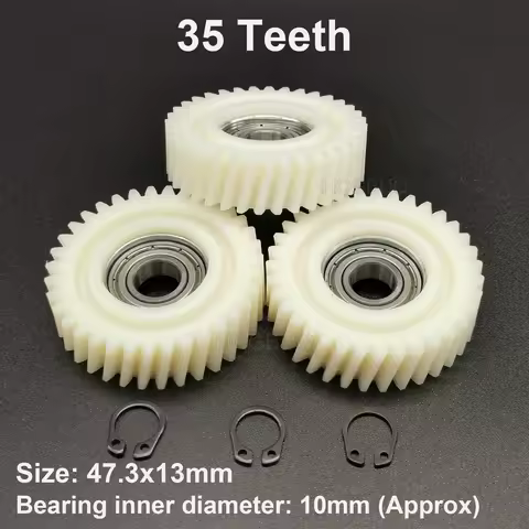 47.3x13mm Oblique Planetary Gear 35 Teeth Helical Gears With 10mm Bearings Wheel Hubs Electric Bike 