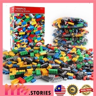 500/1500pcs Building Blocks Colorful Bricks Classic Bricks DIY Creative Educational Assemble Toy Leg