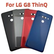 3D Glass For LG G8 ThinQ G820N G820QM G820V G820UM Battery cover Door Rear Housing Back Case With Ad