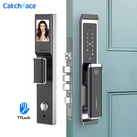 Russia Camera TTLock Fully Automatic Electronic Fingerprint Front Door Security Lock Buletooth Digit