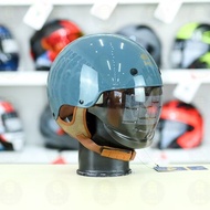 [Hàng xịn chuẩn hãng] Mũ bảo hiểm nửa đầu kính âm Royal M239 màu xanh xi măng - Nón bảo hiểm 1/2 dấu