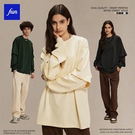 2024 Autumn 305gsm New Product Street Wear Men's Wear Fake Two-Piece Long-Sleeved t-Shirt Men Loose 