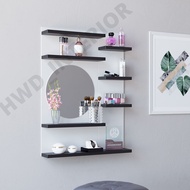 (BAYAR DI TEMPAT) RAK KOSMETIK KAYU TEMPEL DINDING MEJA KOSMETIK MODERN MEJA RIAS MINIMALIS RAK GANT