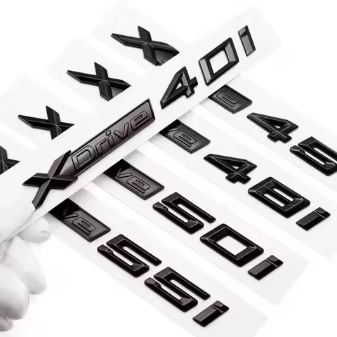 3D ABS Car Fender Rear Trunk Decal XDrive 18i 20i 23i 25i 28i 30i 35i 40i 45i 48i 50i 55i Emblem Bad
