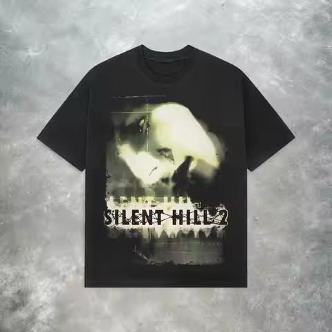 Silent Hill 2 Summer T-Shirt Men James Sunderland Classic Horror Gaming Graphic Short Sleeve Streetw