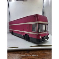 1/18 Schuco Schuco Mercedes-Benz O317 Transporter, Alloy Car Model, Pink Body, Long Strip Carriage, 