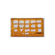 Butterfly BT-966-771-N Flow Chart Mold - FlowChart Engineering Ruler Template Mall Screen Printing