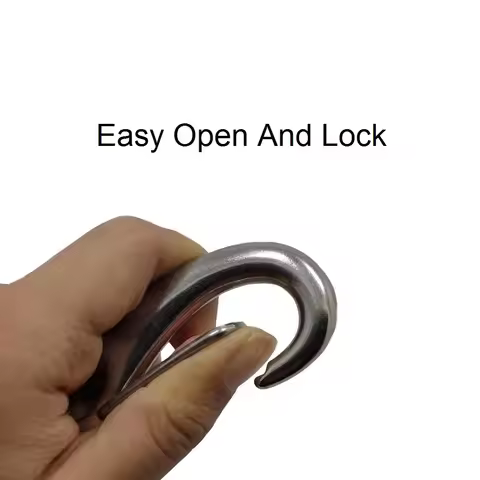 5 Pieces Egg Shape Snap Hooks 304 Stainless Steel 40mm 50mm 70mm 100mm Length Safety Metal Quick Rel