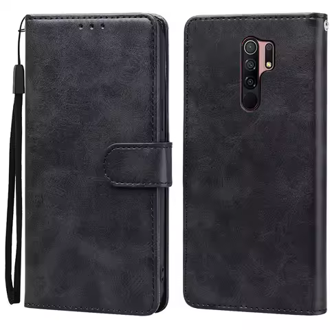 Leather Case For Xiaomi Redmi 9 Case Flip Wallet on For Xiaomi Redmi 9 Redmi9 Phone Cases Wallet Sof