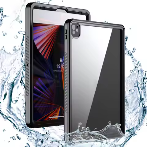 Shellbox IP68 Waterproof Case for iPad Pro 12.9 Shockproof Heavy Duty Defender Cover Full Body Prote