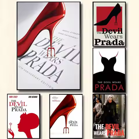 The Devil Wears P-Prada Poster Sticker Self Adhesive HD Wall Art Painting Decor Office Home Dormitor