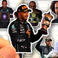 Lewis Hamilton F1 Decal Stickers (25-Pack) – Waterproof HD for Laptops, Journals