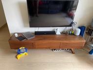 Wooden TV Console實木電視櫃長180cm高25cm深41cm
