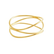 [ LAST CHANCE | RM89 ONLY ] CELOVIS Aurèle Irregular Spiral Loop Cuff Wrap Ring ( Gold/ Rose Gold )