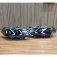 WT Proton Saga FL/FLX ( M/Benz Look ) Double Projector Headlamp With Light Bar
