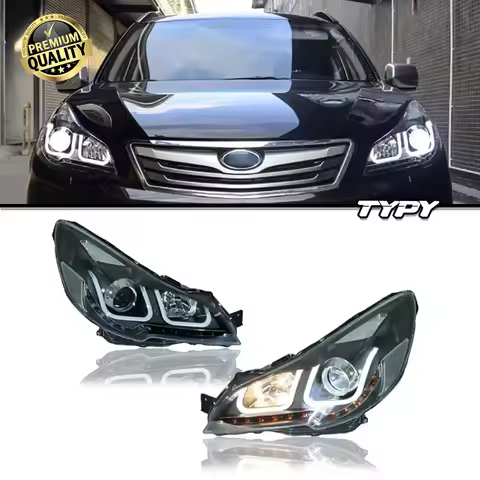 Car Head Lamp Assembly For Subaru Legacy Outback Headlights 2010-2014 Upgrade Modified to NEW Subaru