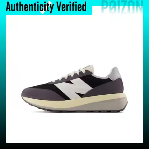 New Balance 370 Casual Shoes Unisex Low-top Dark Gray/Black U370AE