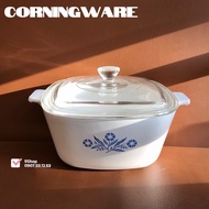 Corningware - Blue Cornflower - 01 Thanh Chamomile Glass Square Pot - 2.L [Gallery]