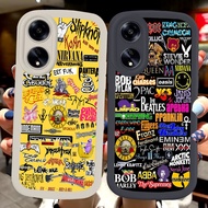 J-1 Rock Band Soft Cover Case For OPPO A60 A58 A79 A38 A18 A78 A17 A17K 5G