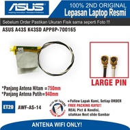 ET20 AWF-AS-14 ASUS A43S K43SD APP8P WIFI LAPTOP Antenna Cable700165