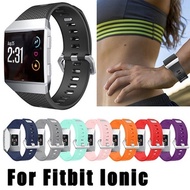 for Fitbit Ionic Band ，Silicone Sport Strap with Stainless Steel Metal Clasp for Fitbit Ionic