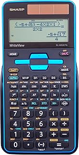Sharp Calculators EL-W535TGBBL 16-Digit Scientific Calculator, Black & Blue, 6.4" x 3.1" x 0.6" x 6.