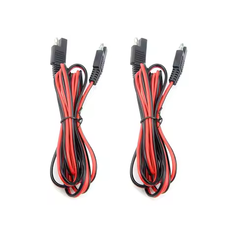 2 PCS 75 Inch 180CM 18awg DIY SAE to SAE Connector Extension Cable Quick Disconnect Wire Harness Qui