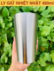 Combo 10 Ly/Cốc giữ nhiệt hàng tồn Siêu Thị Nhật inox 304 480ml]-  - [Hàng mới]