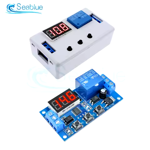 DC 12V 24V LED Digital Display Automation Delay Relay Trigger Time Circuit Timer Control Cycle Adjus