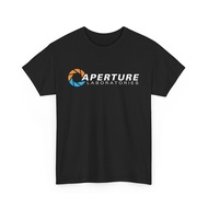 Aperture Science T-Shirt Portal Game Logo Tee 1 Cotton o-neck xs-3xl    