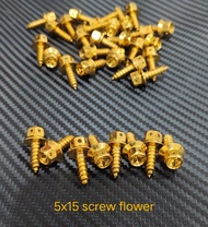 (SIZE: 5x15) Body Screw Bolts Flower Type HENG (SOLD PER PIECE - BINIBENTA KADA PIRASO)