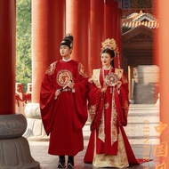 YQMing Hanfu Wedding Clothes2023New Marriage Clothing a Chaplet and Official Robes Chinese Style Bride Wedding Dress Cou