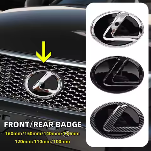 1pcs 3D ABS Car Front Grille Rear Trunk Badge Sticker for Lexus F SPORT LBX NX RX 350h 450h ES UX 30