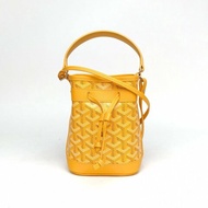 GOYARD 黃色牛皮帆布PetitFlotBucket系列水桶包肩背包