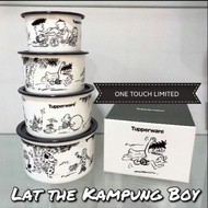 Tupperware One Touch Lat Kampung Boy Canister Set LIMITED EDITION