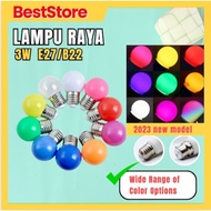 LED Bulb 3W Ping Pong Light Bulb E27/B22 (Red/Yellow/Green/Blue/White) raya led bulb