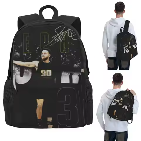 Steph Curry Golden State Dissolve Student Backpack School Bag Hiking Travel Daypack for Boys Girls B