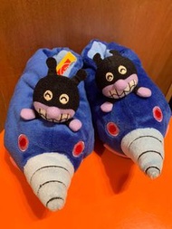 麵包超人Anpanman 細菌小子Baikinman 公仔 毛毛拖鞋 細菌人鑽地車 兒童家居鞋