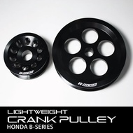 Honda B-Series B16 B18 B20 Power Steering / Alternator Pulley (2pc) (Pro Balancing) - Works Engineer