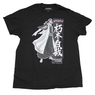 Bleach New Adult T-Shirt - Byakuya Kanji Side Stance Image