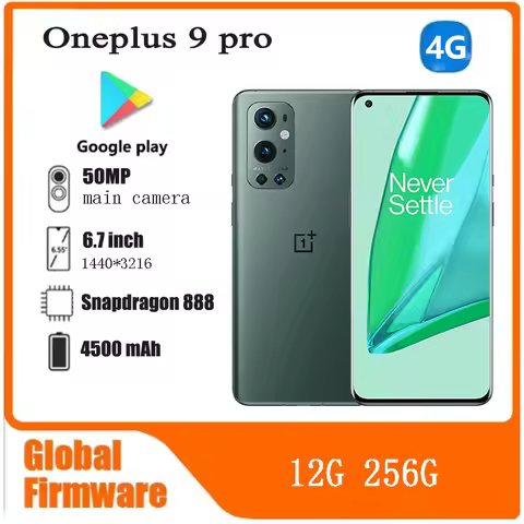 Oneplus 9 pro 5G SmartPhone CPU Qualcomm Snapdragon 888 Battery capacity 4500mAh 50MP Camera full sc
