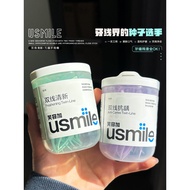 Us usmile Dental Floss Double Floss Floss Stick Ultra-Fine Safe Teeth Floss Fresh Mint Anti-Cav