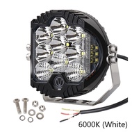 Đèn LED 5 Inch Đèn Lái Xe Địa Hình Chiếu Hậu Bắn Bên Hông 50W Đèn Chiếu Điểm Trắng Vàng 8000LM DRL C